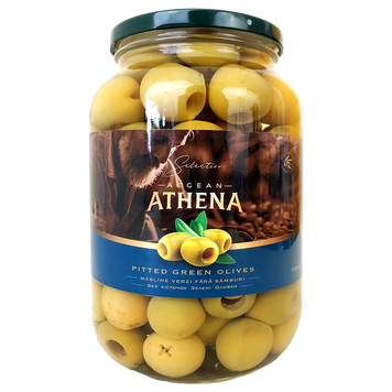 Оливки без кістки Атена Athena 70/90, 600/1250g 9шт/ящ
