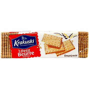 Печиво вершкове крекер Кракушкі Krakuski petit beurre 220g 21шт/ящ
