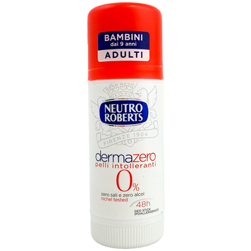Дезодорант-антиперспірант стік гіпоалергенний Нютро Робертс Neutro Roberts 24h 40ml 12шт/ящ