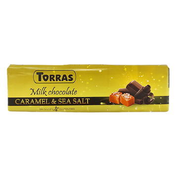 Шоколад молочний карамель та морська сіль Торрас Torras caramel&sia salt 300g 15шт/ящ