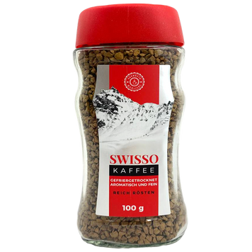Кава розчинна Свіссо Кафе Swisso Kaffee 100g 6шт/ящ