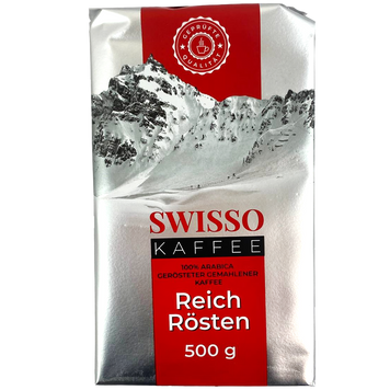 Кава грубого помелу (мелена) Свіссо Swisso reich rosten 500g 12шт/ящ
