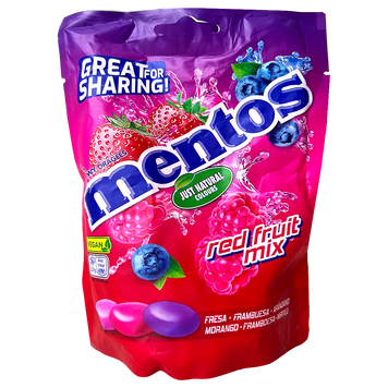 Драже фрукти Ментос Mentos red fruit mix 160g 7шт/ящ