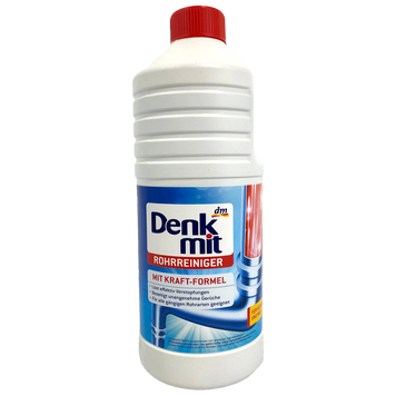 Засіб для прочищення труб Денк Міт рідина Denk Mit rohrreiniger mit-kraft-formel 1L 12шт/ящ