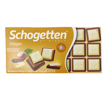 Шоколад Шогеттен Schogetten trilogia noisettes 100g 15шт/ящ