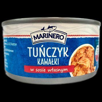 Тунець у власному соці ж/б Марінеро Marinero 130/185g 24шт/ящ