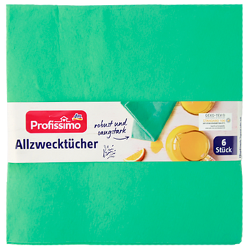 Ганчірки універсальні Профіссімо Profissimo allzweckt&uuml;cher 6szt 9шт/ящ