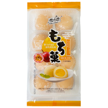 Десерт мочі зі смаком маракуйї Юкі Yuki & love mochi 240g 12шт/ящ