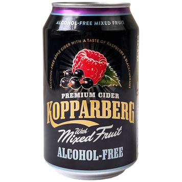 Сидр безалкогольний малина та чорна смородина Коппаберг Kopparberg mixed fruit 330ml 4шт/ящ