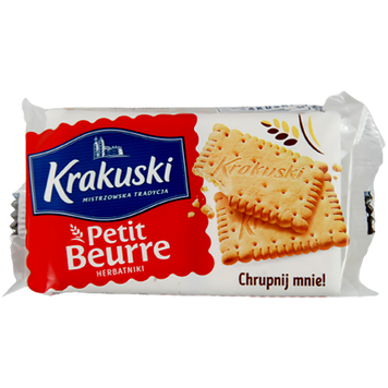 Печиво вершковий крекер Кракушкі Krakuski petit beurre 50g 112шт/ящ