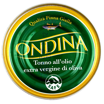 Тунець в олії Ондіна Ondina 3*80g 32шт/ящ