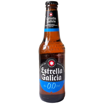 Пиво безалкогольне світле Естрела Галіція Estrella Galicia 0% 330ml 4шт/пач 6пач/ящ+