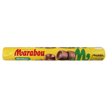 Цукерка рулет молочний шоколад з м'ятою Марабу Marabou 74g 28шт/ящ