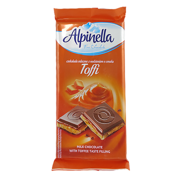 Шоколад тоффі Альпінелла Alpinella toffi 90g 19шт/ящ