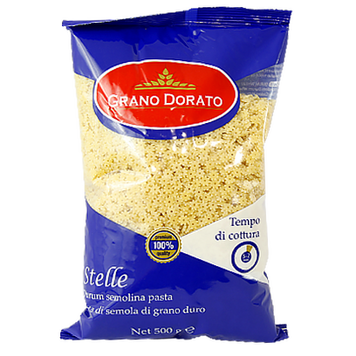 Макарони зірочки Грано Дорато Grano Dorato stelle 500g 24шт/ящ