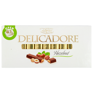 Шоколад молочный с фундуком Барон Деликадоре Baron Delicadore hazelnut 200g 12шт/ящ
