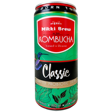 Комбуча класична Міккі Брів Mikki Brew classic 330ml 12шт/ящ
