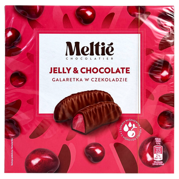 Цукерки галеретка з вишнею Мелті Meltie 190g 24шт/ящ