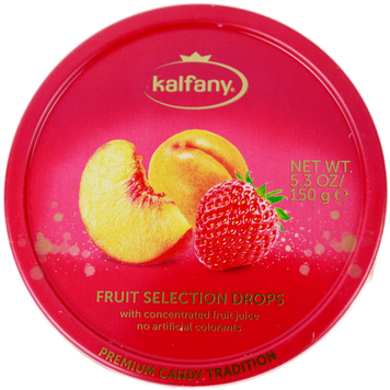 Льодяники фруктовий мікс Калфані Kalfany fruit selection 150g 10шт/ящ