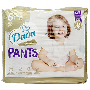 Підгузники-трусики розмір 6 Дада Dada pants extra large 6 (16+kg) 32szt 3шт/ящ