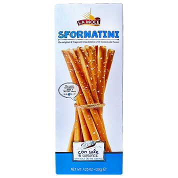 Грісіні з сіллю Ла Моле La Mole salt 120g 14шт/ящ