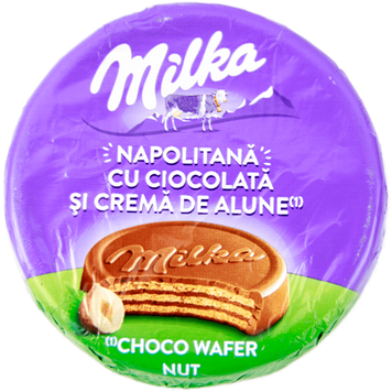 Вафлі фундук Мілка Milka choko wafer nut 30g 30шт/пач 4пач/ящ