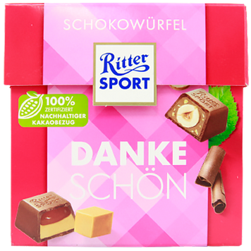 Цукерки Ріттер Спорт асорті (рож.) Ritter Spor danke schon 176g 4шт/ящ