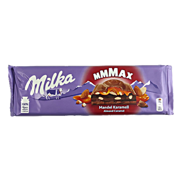Шоколад миндаль карамель Милка Milka mmMax mandel karamell 300g 12шт/ящ (Код: 00-00003713)