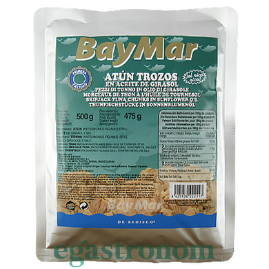 Тунець у соняшниковій олії в фользі БайМар BayMar de girasol 500g 12шт/ящ