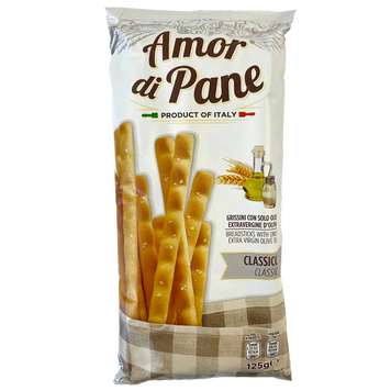 Грісіні класичні Амор ді Пане Amor di Pane classic 125g 18ш/ящ