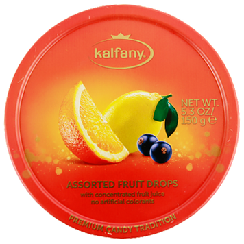 Леденцы апельсин и лимон Калфани Kalfany 150g 10шт/ящ