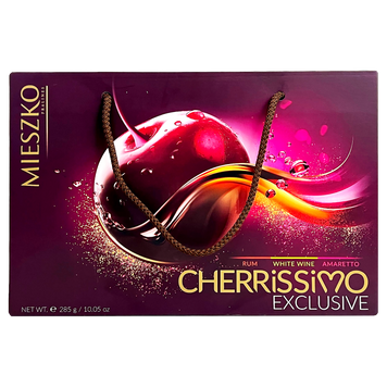 Шоколадні цукерки вишня в шоколаді Мешко Mieszko Cherrissimo Exclusive 285g 7шт/ящ