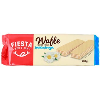 Вафлі вершкові Фієста Fiesta smietanka 400g 12шт/ящ