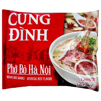 Локшина рисова швидкого приготування яловичина пхо бо Кунг Дінх Cung Dinh pho bo 70g 30шт/ящ