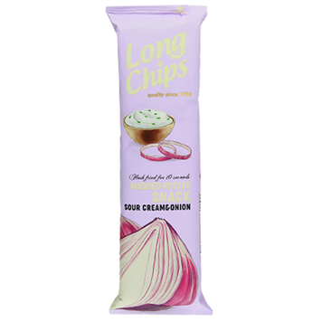 Чипсы сметана и лук Лонг Чипс Long Chips cream onion 75g 20шт/ящ (Код: 00-00013672)
