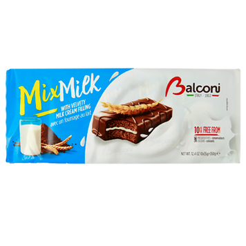 Бісквіт молочний Балконі Balconi milk 10*35g 350g 15шт/ящ