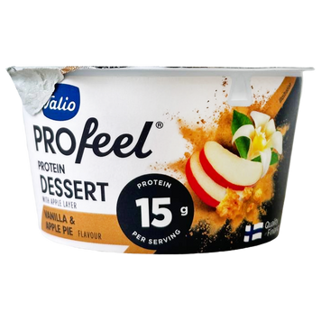 Десерт протеїновий ваніль та яблуко Валіо Valio vanilla apple pie 175g 6шт/ящ