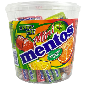 Драже фруктове міні мікс (відро) Ментос Mentos fruit 10,5g*120шт 6шт/ящ