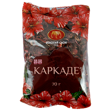 Чай каркаде Золотий Слон 70g 32шт/ящ