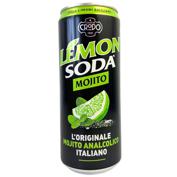 Напій газований лимон сода мохіто (без цукру) Кродо Crodo lemonsoda mojito 330ml 24шт/ящ
