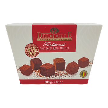 Цукерки трюфелі традиційні Delafaile 200g 16шт/ящ