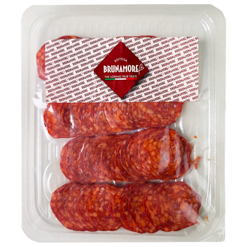 Ковбаса нарізка салямі пікантна Брунаморе Brunamore salame piccante 100g 18шт/ящ