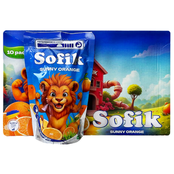 Сік зі смаком апельсина Софік Sofik sunny orange 200g 10шт/пач