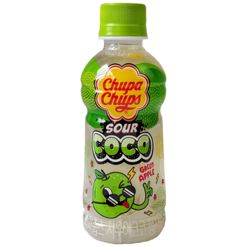 Напій газований зелене яблуко та кокос Чупа Чупс Chupa Chups sour coco green apple 240ml 6шт/ящ