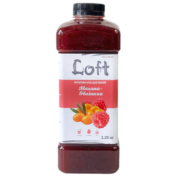 Фруктова база для напоїв малина та обліпиха Лофт Loft 1,25kg 9шт/ящ