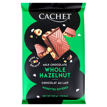 Шоколад молочний з горіхами №48 Кашет Cashet hazelnyt 300g 12шт/ящ