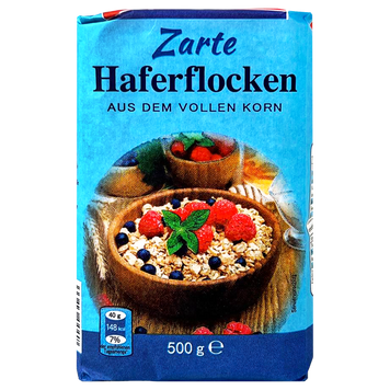 Хлопья Хаферфлокен овсяные мелкого помола Haferflocken 500g 20шт/ящ (Код : 00-00003175)