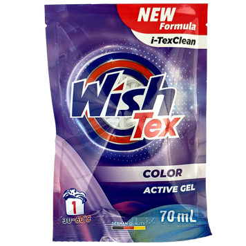 Гель для прання для кольорового ВішТекс WishTex 70ml 50шт/ящ