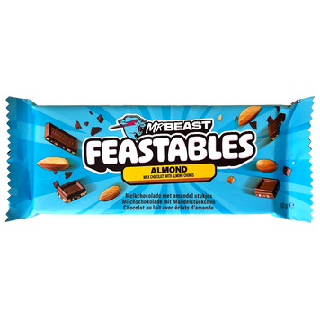 Шоколад з мигдалем М. Біст Mr Beast feastables almond 60g 10шт/ящ