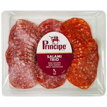Ковбаса нарізка салямі тріо Прінчіпе Principe salame trio 100g 10шт/ящ